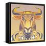 Bull-David Chestnutt-Framed Stretched Canvas