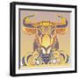 Bull-David Chestnutt-Framed Giclee Print