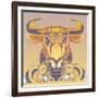 Bull-David Chestnutt-Framed Giclee Print