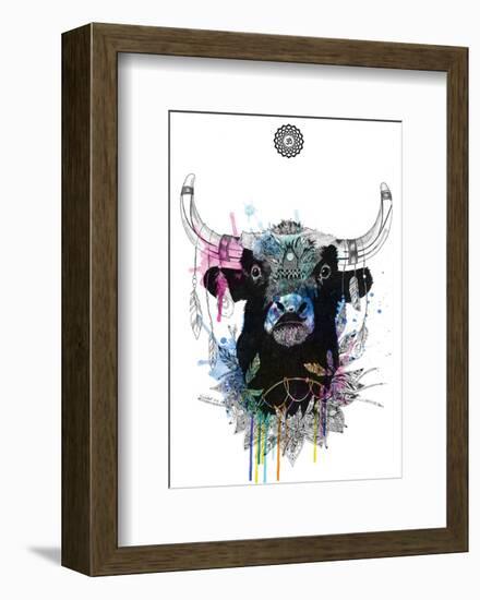 Bull-Karin Roberts-Framed Art Print