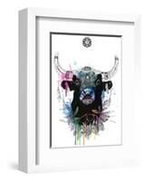 Bull-Karin Roberts-Framed Art Print