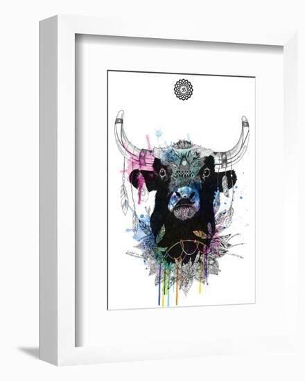 Bull-Karin Roberts-Framed Art Print