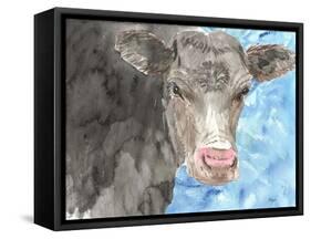 Bull-Beverly Dyer-Framed Stretched Canvas