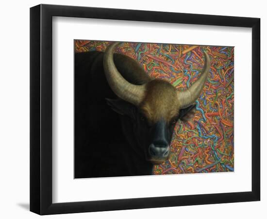 Bull-James W. Johnson-Framed Giclee Print
