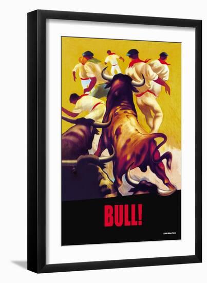 Bull-null-Framed Art Print