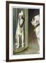 Bulldog Admires Its Reflection in a Distorting Mirror-null-Framed Premium Giclee Print