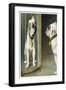 Bulldog Admires Its Reflection in a Distorting Mirror-null-Framed Art Print