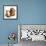 Bulldog and Cat at Food Dish Together-Willee Cole-Framed Photographic Print displayed on a wall