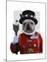 Bulldog Beefeater-Fab Funky-Mounted Art Print