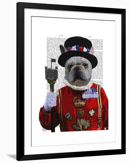 Bulldog Beefeater-Fab Funky-Framed Art Print