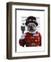 Bulldog Beefeater-Fab Funky-Framed Art Print