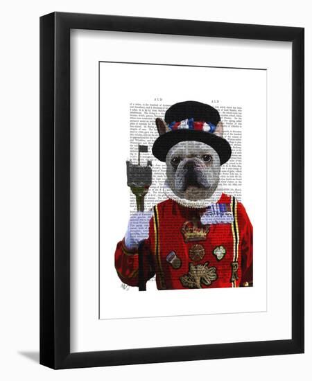 Bulldog Beefeater-Fab Funky-Framed Art Print