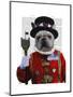 Bulldog Beefeater-Fab Funky-Mounted Art Print