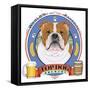 Bulldog Beer Label-Tomoyo Pitcher-Framed Stretched Canvas