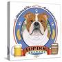 Bulldog Beer Label-Tomoyo Pitcher-Stretched Canvas