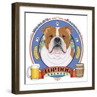 Bulldog Beer Label-Tomoyo Pitcher-Framed Giclee Print