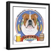 Bulldog Beer Label-Tomoyo Pitcher-Framed Giclee Print