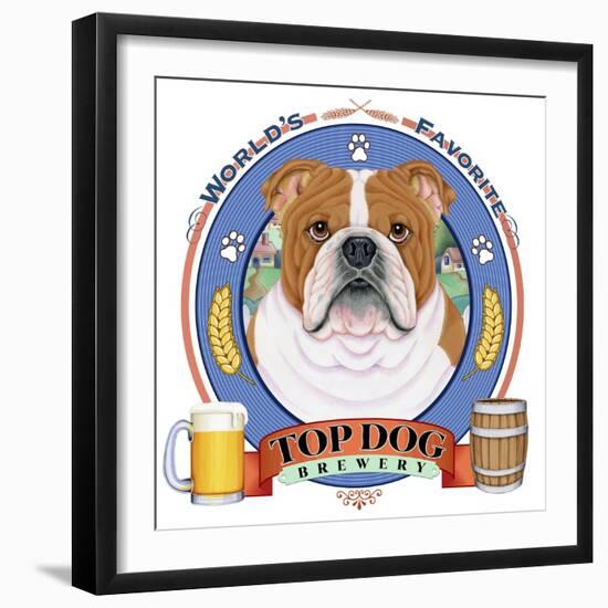 Bulldog Beer Label-Tomoyo Pitcher-Framed Giclee Print