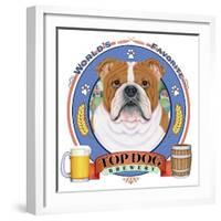 Bulldog Beer Label-Tomoyo Pitcher-Framed Giclee Print