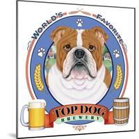Bulldog Beer Label-Tomoyo Pitcher-Mounted Giclee Print