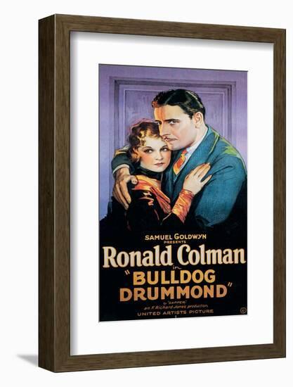 Bulldog Drummond, Joan Bennett, Ronald Colman, 1929-null-Framed Photo