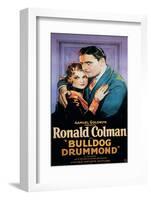 Bulldog Drummond, Joan Bennett, Ronald Colman, 1929-null-Framed Photo