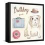 Bulldog Escapades-Kerri Elliot-Framed Stretched Canvas