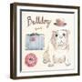 Bulldog Escapades-Kerri Elliot-Framed Art Print