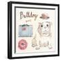 Bulldog Escapades-Kerri Elliot-Framed Art Print