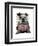 Bulldog Free Hugs-Fab Funky-Framed Art Print