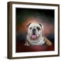 Bulldog Hanging Out-Jai Johnson-Framed Giclee Print