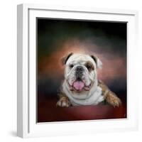 Bulldog Hanging Out-Jai Johnson-Framed Giclee Print