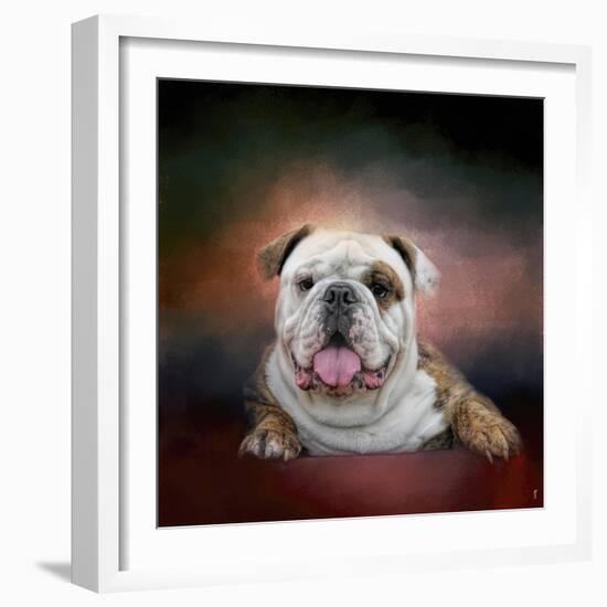 Bulldog Hanging Out-Jai Johnson-Framed Giclee Print