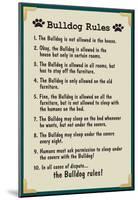 Bulldog House Rules-null-Mounted Poster