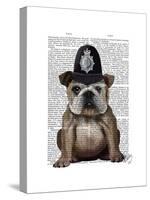 Bulldog Policeman-Fab Funky-Stretched Canvas