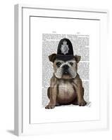 Bulldog Policeman-Fab Funky-Framed Art Print