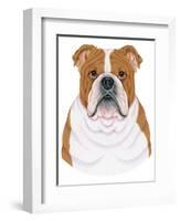 Bulldog Portrait-Tomoyo Pitcher-Framed Giclee Print