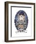 Bulldog Sailor with Tattoo-Olga Angellos-Framed Art Print