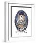 Bulldog Sailor with Tattoo-Olga Angellos-Framed Art Print