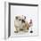 Bulldog with British Union Jack Flag-null-Framed Photographic Print