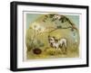 Bulldog with Hedgehog-R. Andre-Framed Art Print