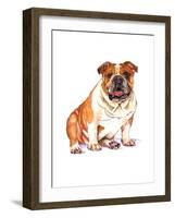 Bulldog-Wendy Edelson-Framed Giclee Print