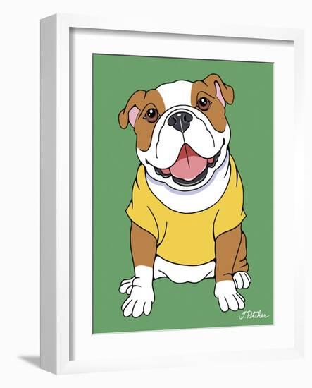 Bulldog-Tomoyo Pitcher-Framed Giclee Print