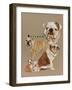 Bulldog-Barbara Keith-Framed Giclee Print