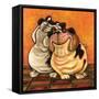 Bulldogs in Love-Kourosh-Framed Stretched Canvas