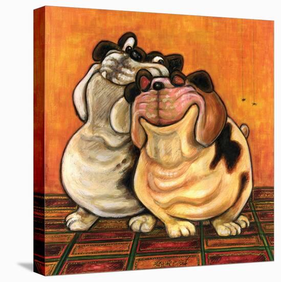 Bulldogs in Love-Kourosh-Stretched Canvas