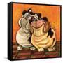 Bulldogs in Love-Kourosh-Framed Stretched Canvas