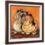 Bulldogs in Love-Kourosh-Framed Photographic Print