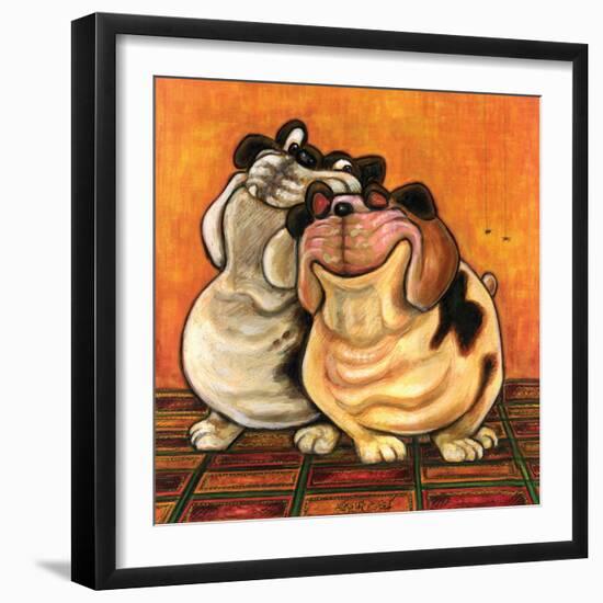 Bulldogs in Love-Kourosh-Framed Photographic Print