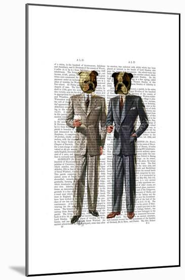 Bulldogs in Suits-Fab Funky-Mounted Poster